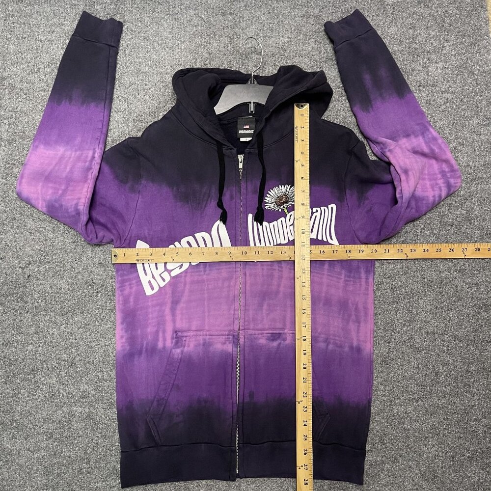Insomniac Beyond Wonderland Purple Tie-Dye Zip-Up Hoodie S - Picture 5 of 6